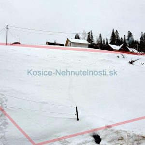 Predaj pozemok Ždiar 1633 m2 parcela C intravilán, asfaltová prístupová cesta