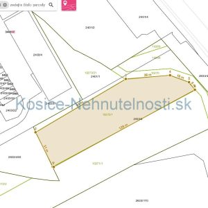 Predaj pozemok 3763 m2 Stredné Mesto – Košice