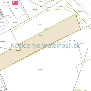 Pozemok 5782 m2 Stredné Mesto - Košice