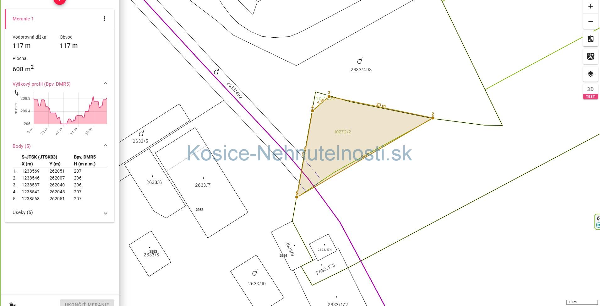 predaj pozemok kosice